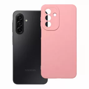   Samsung Galaxy A18 (4G/5G) / A17 (4G/5G) szilikon tok – kameravédős, matt púderrózsaszín hátlaptok, Matt Case