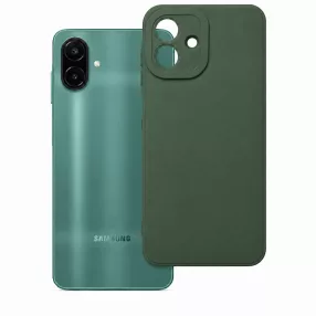   Samsung Galaxy A08 / A07 szilikon tok – kameravédős, matt zöld hátlaptok, Matt Case