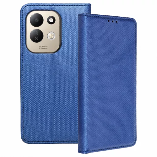 Xiaomi Redmi 17 4G / Redmi 17 5G könyvtok, fliptok, telefon tok, bankkártyatartós, mágneszáras, sötétkék, Smart Case book