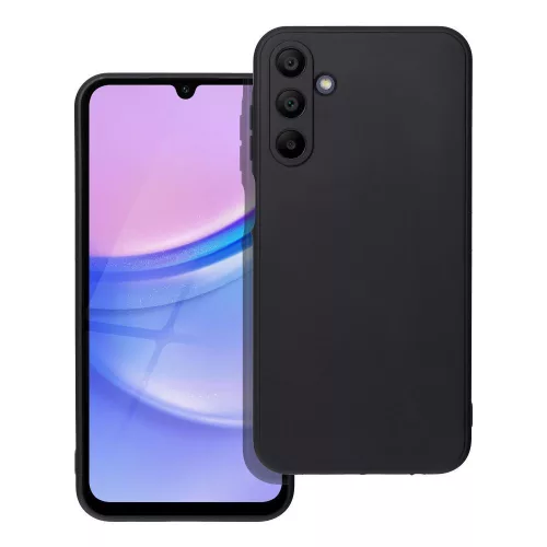 Samsung Galaxy A16 4G / A16 5G szilikon tok, hátlaptok, telefon tok, velúr belsővel, matt, fekete, Silicon