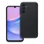 Samsung Galaxy A16 4G / A16 5G szilikon tok, hátlaptok, telefon tok, velúr belsővel, matt, fekete, Silicon