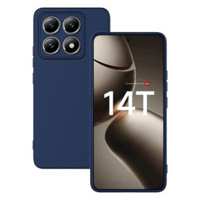   Xiaomi 14T 5G szilikon tok, hátlaptok, telefon tok, matt, kék