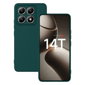   Xiaomi 14T 5G szilikon tok, hátlaptok, telefon tok, matt, zöld