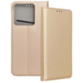   Xiaomi 14T 5G könyvtok, fliptok, telefon tok, mágneszáras, bankkártyatartós, arany