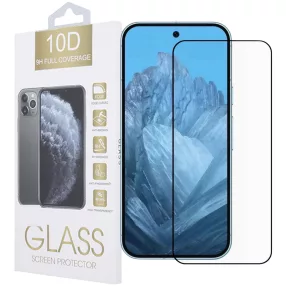   Google Pixel 9 Pro XL 5G üvegfólia, tempered glass, előlapi, 10D, edzett, hajlított, fekete kerettel