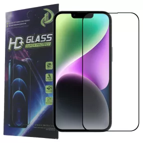   iPhone 16e / 17e üvegfólia, tempered glass, előlapi, 9D, edzett, hajlított, fekete kerettel