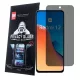 Xiaomi Redmi 12 4G / 5G / Redmi 13 4G / 5G / Poco M6 4G üvegfólia, tempered glass, előlapi, edzett, hajlított, fekete kerettel, betekintés védelemmel, Privacy