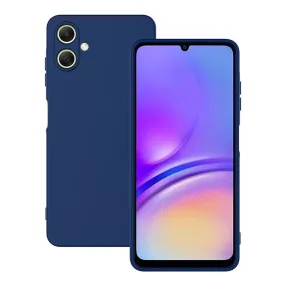   Samsung Galaxy A06 szilikon tok, hátlaptok, telefon tok, velúr belsővel, matt,sötétkék, Silicon