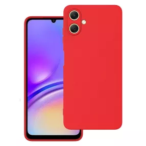   Samsung Galaxy A06 szilikon tok, hátlaptok, telefon tok, velúr belsővel, matt, piros, Silicon