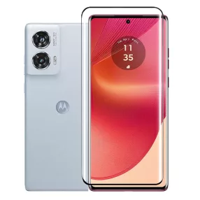   Motorola Edge 50 Fusion 5G üvegfólia, tempered glass, előlapi, 5D, edzett, hajlított, fekete kerettel