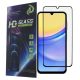 Samsung Galaxy A06 üvegfólia, tempered glass, előlapi, 9D, edzett, hajlított, fekete kerettel