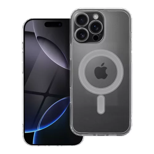iPhone 16 Pro hátlaptok, telefon tok, MagSafe kompatibilis, kamera védelemmel, átlátszó, Anti Shock Mag Case, 1.5mm