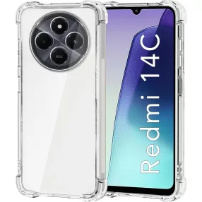   Xiaomi Redmi 14C / Redmi A4 / Poco C75 szilikon tok, hátlaptok, telefon tok, erősített sarkokkal, átlátszó, Anti Shock, 1.5mm