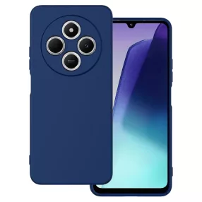   Xiaomi Redmi 14C / Redmi A4 / Poco C75 szilikon tok, hátlaptok, telefon tok, velúr belsővel, matt, kék, Silicon