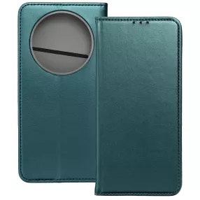   Xiaomi Redmi 14C / Redmi A4 / Poco C75 könyvtok, fliptok, telefon tok, mágneszáras, bankkártyatartós, zöld, Smart Magnetic