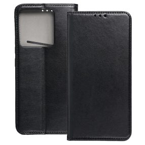   Xiaomi 14T Pro 5G könyvtok, fliptok, telefon tok, mágneszáras, bankkártyatartós, fekete, Smart Magnetic