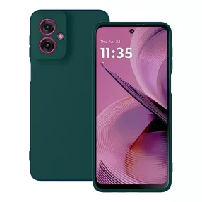   Motorola Moto G55 5G szilikon tok, hátlaptok, telefon tok, matt, zöld