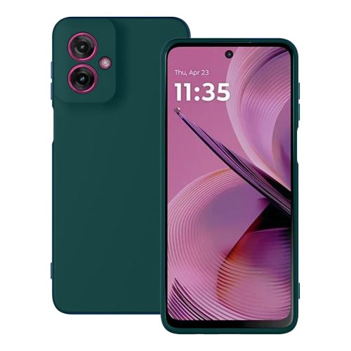 Motorola Moto G55 5G szilikon tok, hátlaptok, telefon tok, matt, zöld