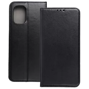   Motorola Moto G35 5G könyvtok, fliptok, telefon tok, mágneszáras, bankkártyatartós, fekete, Smart Magnetic