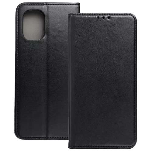 Motorola Moto G35 5G könyvtok, fliptok, telefon tok, mágneszáras, bankkártyatartós, fekete, Smart Magnetic