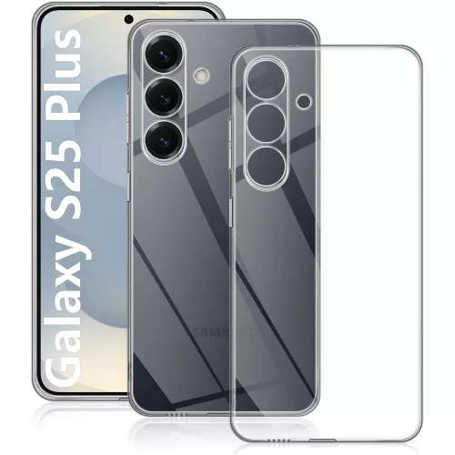 Samsung Galaxy S25 Plus 5G (S25+ 5G) szilikon tok, hátlaptok, telefon tok, vastag, kamera védelemmel, átlátszó, 2mm
