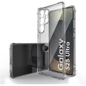   Samsung Galaxy S25 Ultra 5G szilikon tok, hátlaptok, telefon tok, erősített sarkokkal, átlátszó, Anti Shock, 1.5mm