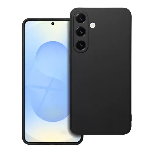 Samsung Galaxy S25 5G szilikon tok, hátlaptok, telefon tok, matt, fekete