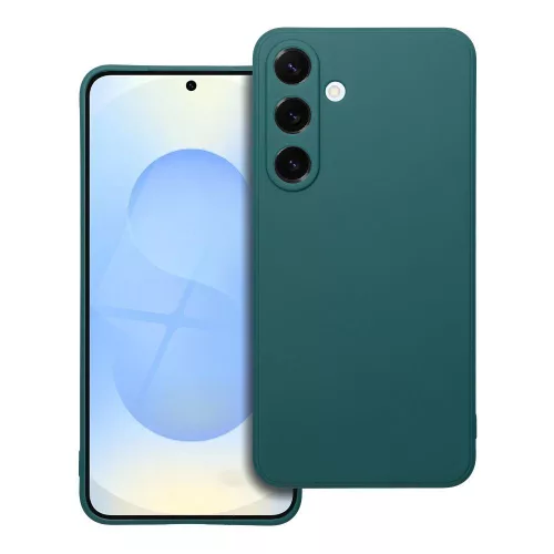 Samsung Galaxy S25 5G szilikon tok, hátlaptok, telefon tok, matt, zöld