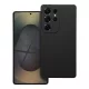 Samsung Galaxy S25 Ultra 5G szilikon tok, hátlaptok, telefon tok, velúr belsővel, matt, fekete, Silicon