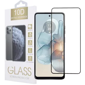   Motorola Moto G04 / G04s / G24 / G24 Power / E14 üvegfólia, tempered glass, előlapi, 10D, edzett, hajlított, fekete kerettel
