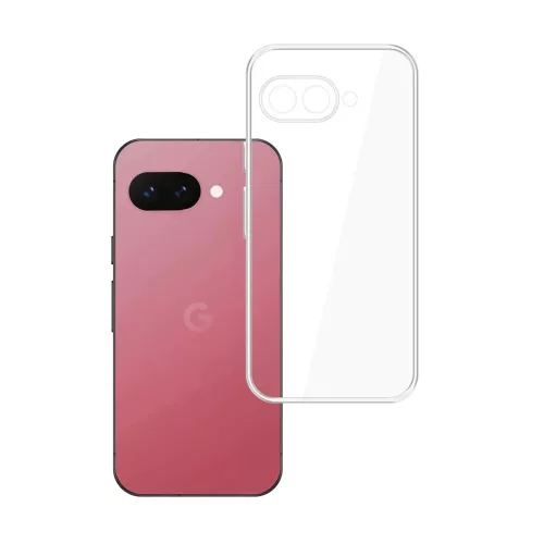 Google Pixel 9a 5G szilikon tok, telefon tok, hátlaptok, vastag, átlátszó, 2mm