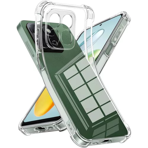 Honor 200 Smart 5G szilikon tok, hátlaptok, telefon tok, erősített sarkokkal, átlátszó, Anti Shock, 1.5mm