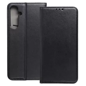   Samsung Galaxy A36 5G / A56 5G könyvtok, fliptok, telefon tok, mágneszáras, bankkártyatartós, fekete, Smart Magnetic