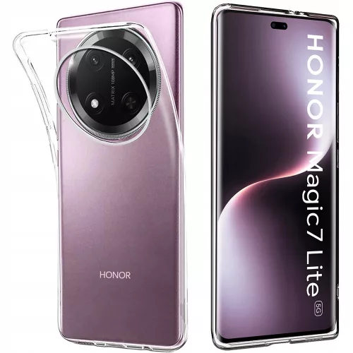 Honor Magic7 Lite 5G szilikon tok, hátlaptok, telefon tok, vékony, átlátszó, 1mm