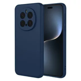   Honor Magic7 Pro 5G szilikon tok, hátlaptok, telefon tok, velúr belsővel, matt, sötétkék, Silicon