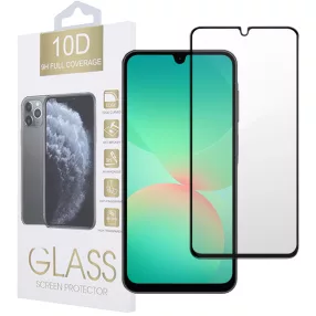   Samsung Galaxy A26 5G üvegfólia, tempered glass, előlapi, 10D, edzett, hajlított, fekete kerettel