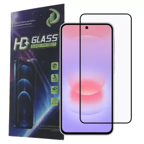   Samsung Galaxy A56 5G / A57 5G üvegfólia, tempered glass, előlapi, 9D, edzett, hajlított, fekete kerettel