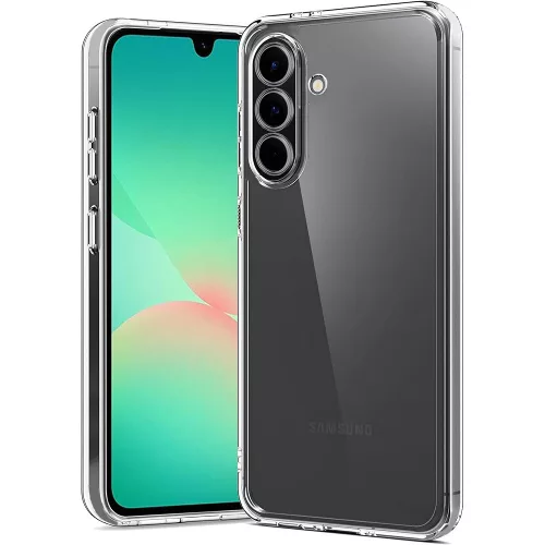 Samsung Galaxy A26 5G szilikon tok, hátlaptok, telefon tok, vastag, kamera védelemmel, átlátszó, 2mm