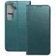 Samsung Galaxy A26 5G könyvtok, fliptok, telefon tok, mágneszáras, bankkártyatartós, zöld, Smart Magnetic