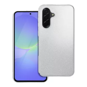   Samsung Galaxy A36 5G szilikon tok, hátlaptok, telefon tok, csillámos, ezüst, Glitter