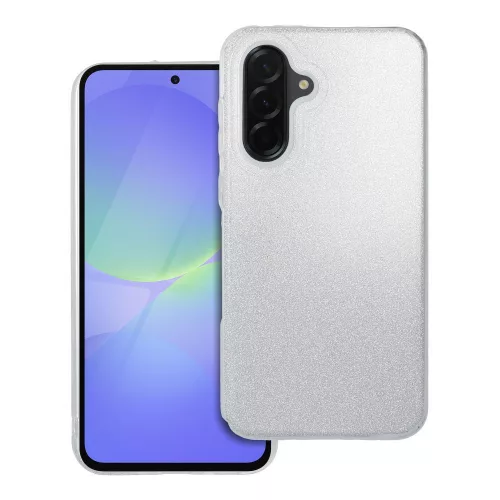 Samsung Galaxy A36 5G szilikon tok, hátlaptok, telefon tok, csillámos, ezüst, Glitter