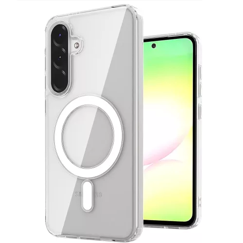 Samsung Galaxy A36 5G / A56 5G hátlaptok, telefon tok, MagSafe kompatibilis, átlátszó, Anti Shock Mag Case, 1.5mm