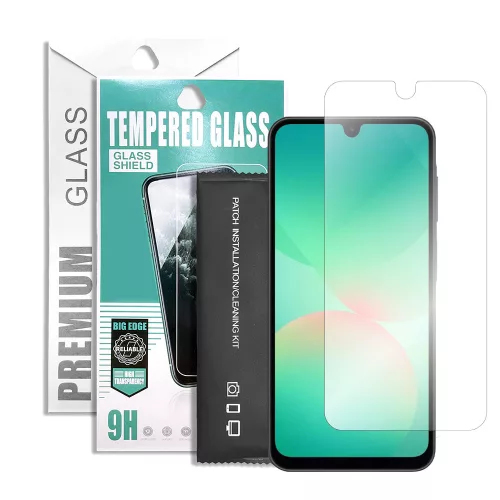 Samsung Galaxy A26 5G üvegfólia, tempered glass, előlapi, edzett, 9H, 0.33mm, prémium