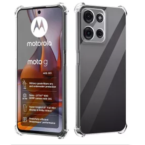   Motorola Moto G15 szilikon tok, hátlaptok, telefon tok, erősített sarkokkal, átlátszó, Anti Shock, 1.5mm