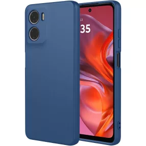   Motorola Moto E15 / G05 szilikon tok, hátlaptok, telefon tok, matt, sötétkék