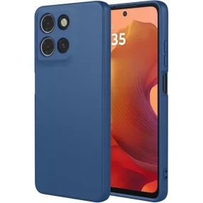   Motorola Moto G15 szilikon tok, hátlaptok, telefon tok, matt, sötétkék