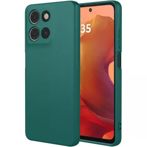   Motorola Moto G15 szilikon tok, hátlaptok, telefon tok, matt, zöld