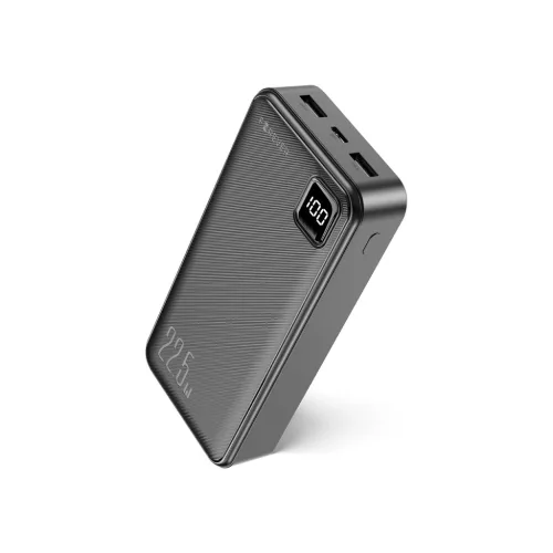 Power Bank, külső akkumulátor, 20000mAh, 22.5W, USB-C+2xUSB port, gyorstöltés, fekete, Forever TB-300L