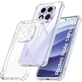   Xiaomi Redmi Note 14 Pro 4G szilikon tok, hátlaptok, telefon tok, erősített sarkokkal, átlátszó, Anti Shock, 1.5mm