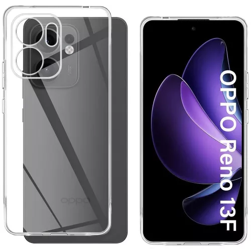 Oppo Reno13 F 5G / Reno13 FS 5G szilikon tok, hátlaptok, telefon tok, vastag, átlátszó, kamera védelemmel, 2mm